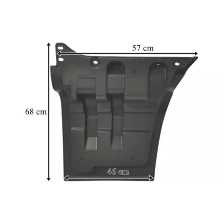 MAN TGA L / LX / M / TGS Door Extension RH Gray