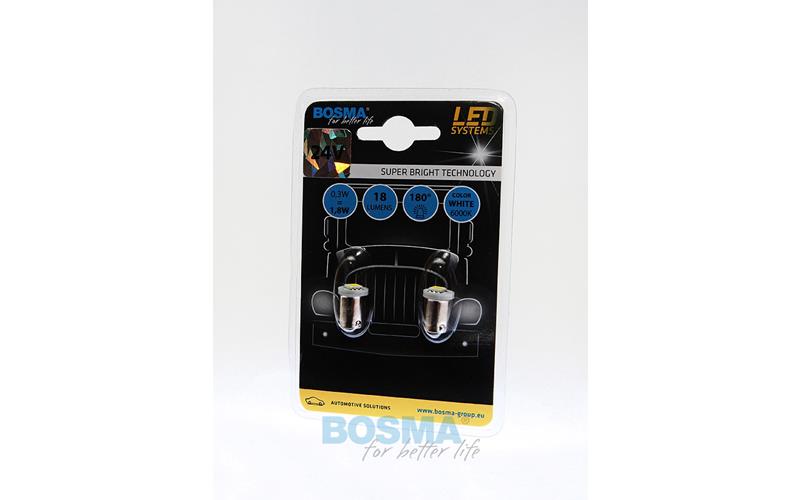 Bosma ЛАМПА 24V 1xLED SMD5050 BA9S 6000k БЕЛАЯ