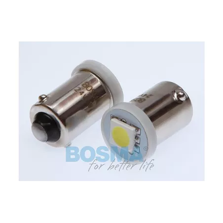 Bosma ЛАМПА 24V 1xLED SMD5050 BA9S 6000k БЕЛАЯ