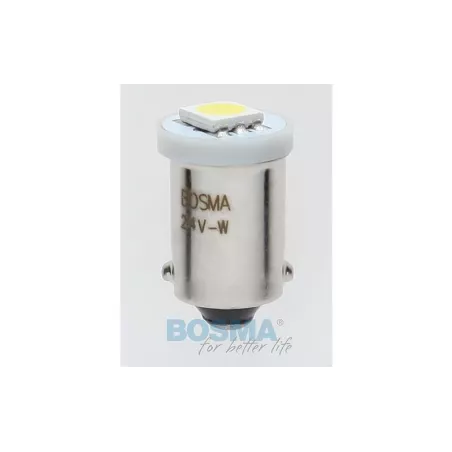 Bosma ЛАМПА 24V 1xLED SMD5050 BA9S 6000k БЕЛАЯ