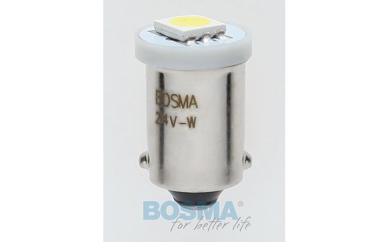 Bosma Ampoule 24V 1xLED SMD5050 BA9S 6000k Blanche