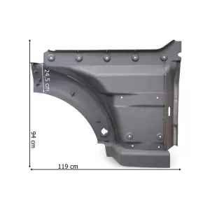 MAN TGA / TGX XXL Einstiegkasten Oben Links (Grau)