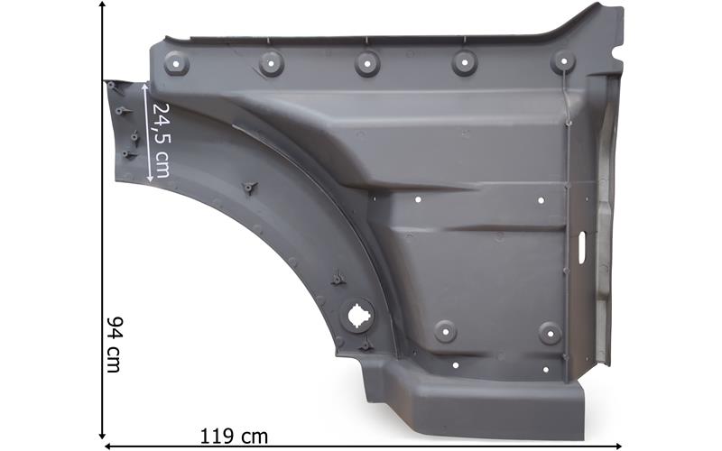 MAN TGA / TGX XXL Einstiegkasten Oben Links (Grau)