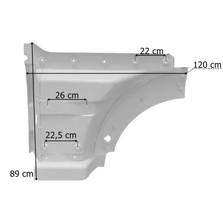 MAN TGA / TGX XXL Escalón Superior Dch