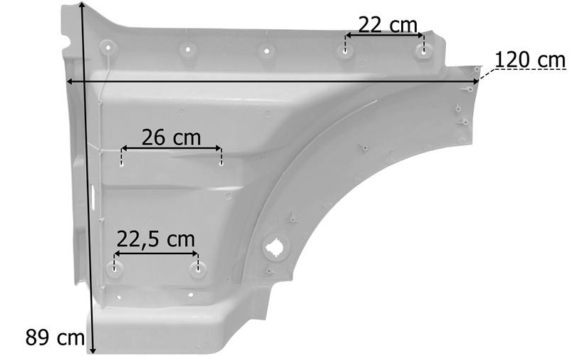 MAN TGA / TGX XXL Upper Step RH