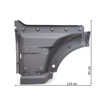 MAN TGA / TGX XXL ВЕРХНЯЯ НИША СТУПЕНИ ПРАВАЯ (СЕРАЯ)