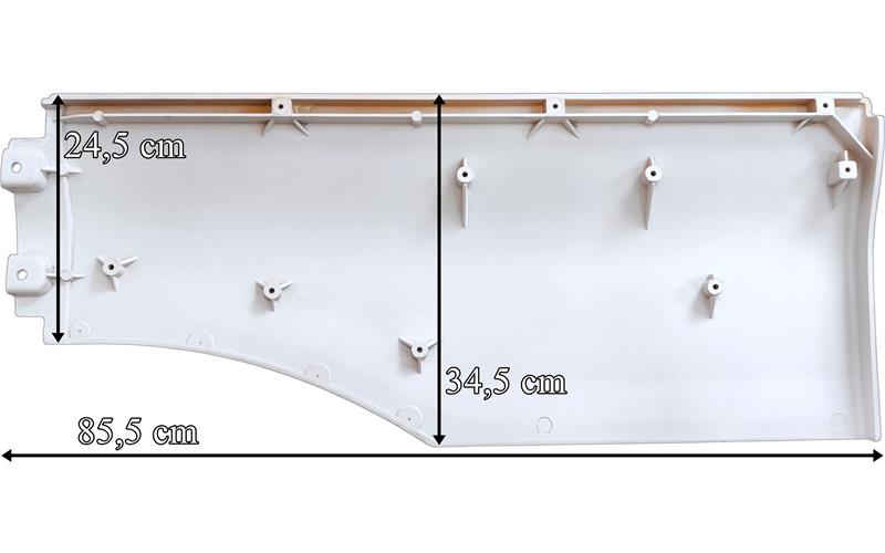 MAN TGX / TGA XXL Extension Blanche de Garde-boue / Aile Droite