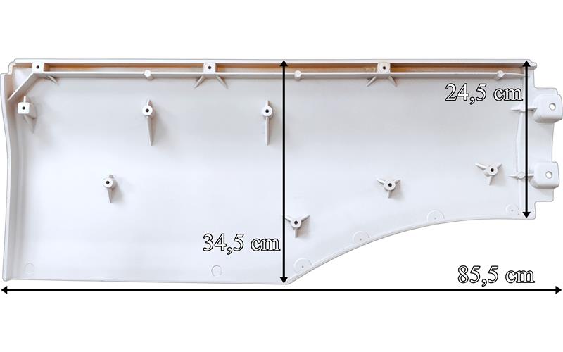 MAN TGX / TGA XXL LH Mudguard Extension