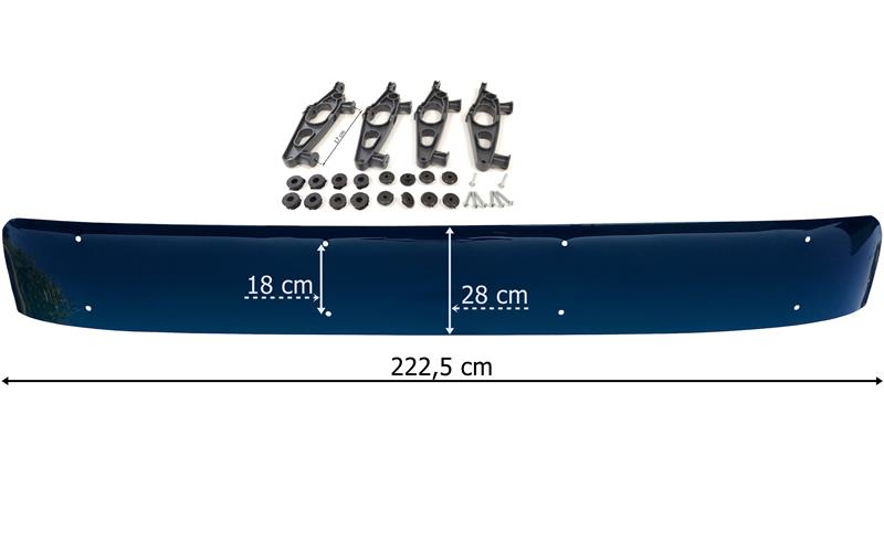 MAN TG3 / TGA / TGX XLX Sun Visor With Mounting Kit