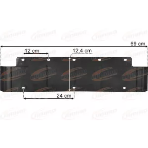 MAN TGX / TGS Mud Flap Insert 124mm For Rear Mudguard 690mm
