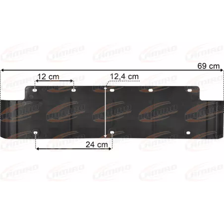 MAN TGX / TGS Nakładka Chlapacza 124mm Błotnika Tylnego 690mm