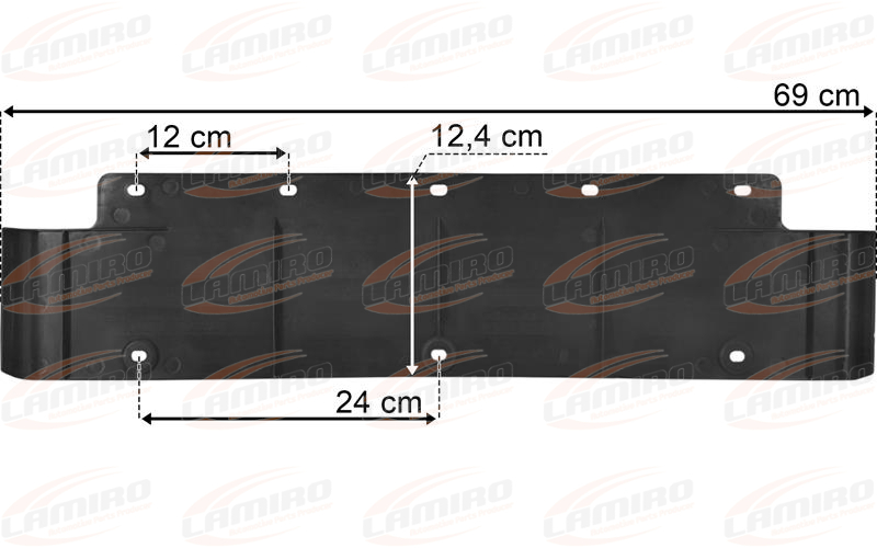 MAN TGX / TGS Nakładka Chlapacza 124mm Błotnika Tylnego 690mm