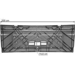 MAN TGA XXL Motorhaube Frontklappe Kühlergrill (200 cm Breite)