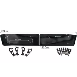 MAN TGX / TGA XXL СОЛНЦЕЗАЩИТНЫЙ КОЗЫРЁК С КРЕПЕЖОМ