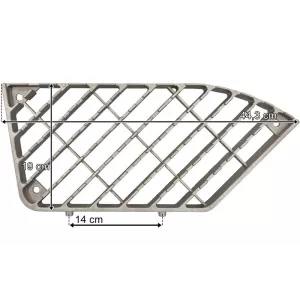 Renault Premium Plaque Grille Inférieure de Marchepied (Métal)