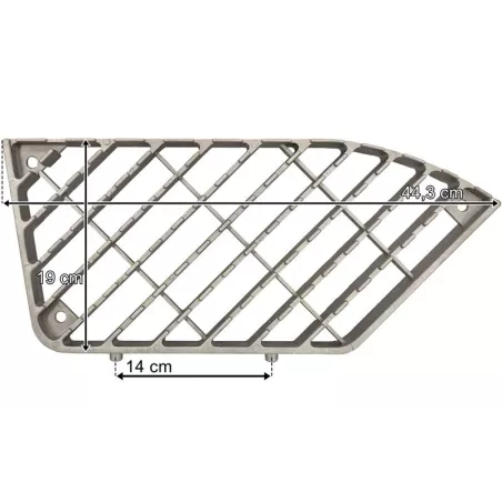 Renault Premium Plaque Grille Inférieure de Marchepied (Métal)