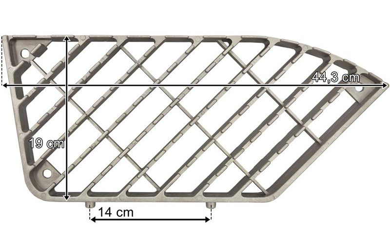 Renault Premium Lower Step Grate / Plate (Metal)