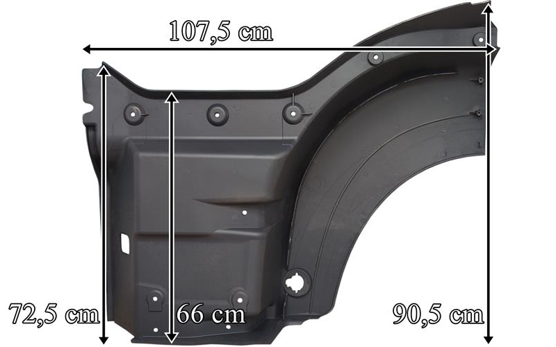 MAN TGA / TGS M / L / LX Estribo Superior Dch (Ancho)