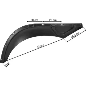 MAN TGS / TGA Upper Mudguard Extension RH (Wide Cab)