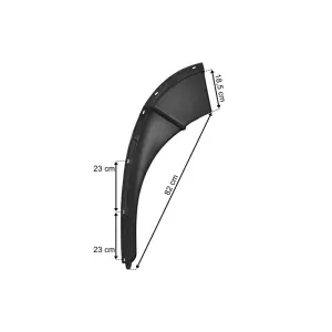 MAN TGS / TGA Lower Mudguard Extension LH (Wide Cab)
