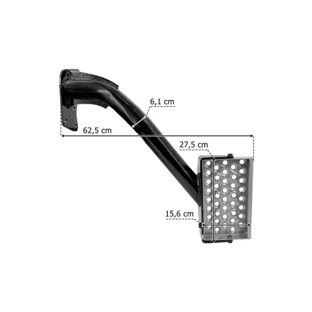 MAN TGS / TGA Lower Step LH On Pipe