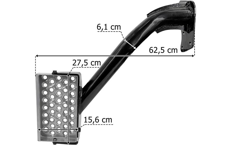 MAN TGS / TGA / TGX Stopień Dolny Prawy (Mocowany Na Rurze)