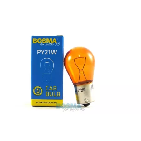 Bosma Bombilla 24V 21W PY21W BAU15S ámbar (Paquete Individual)