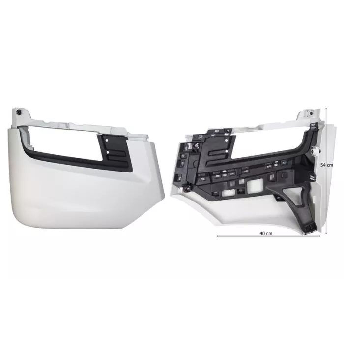 MAN TGX Bumper Corner RH Ral9010
