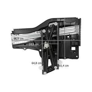 MAN TGX / TGS / TGM / TGL Elevalunas Lateral Izq (con Motor)