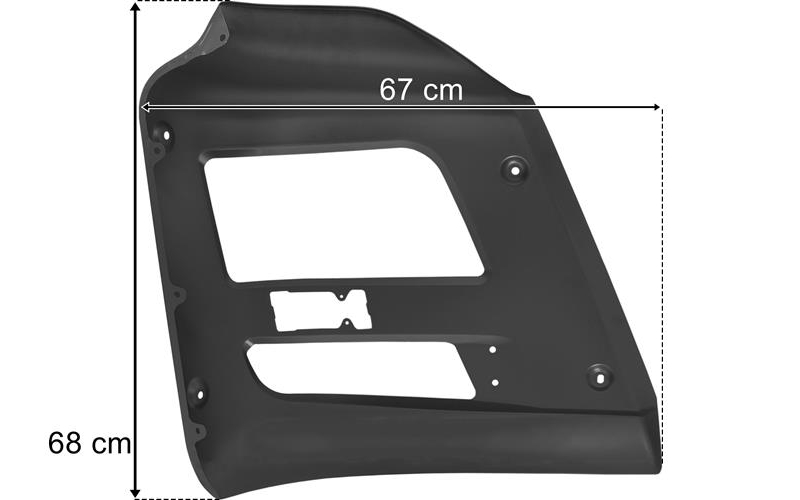 MAN TGS (2013-) Left Metal Bumper With Washer Nozzle Hole