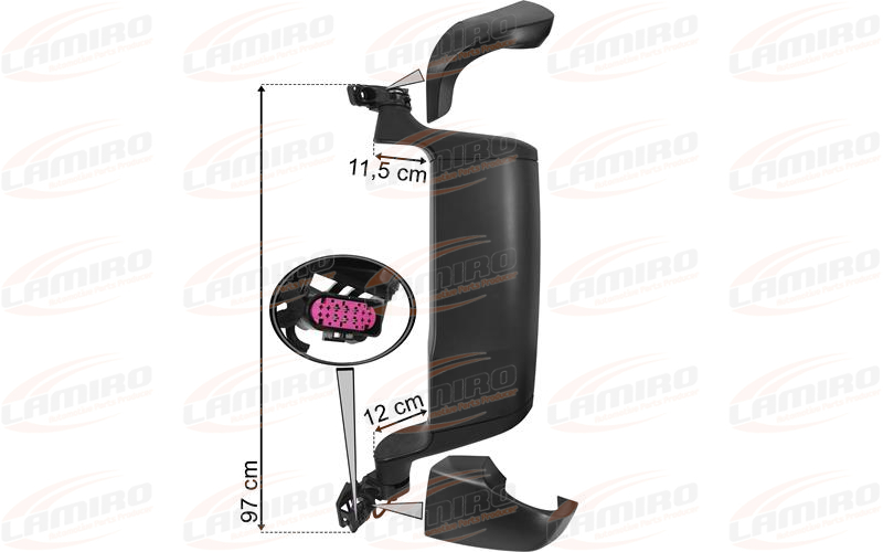 MAN TGX (2021-) LH Mirror Black