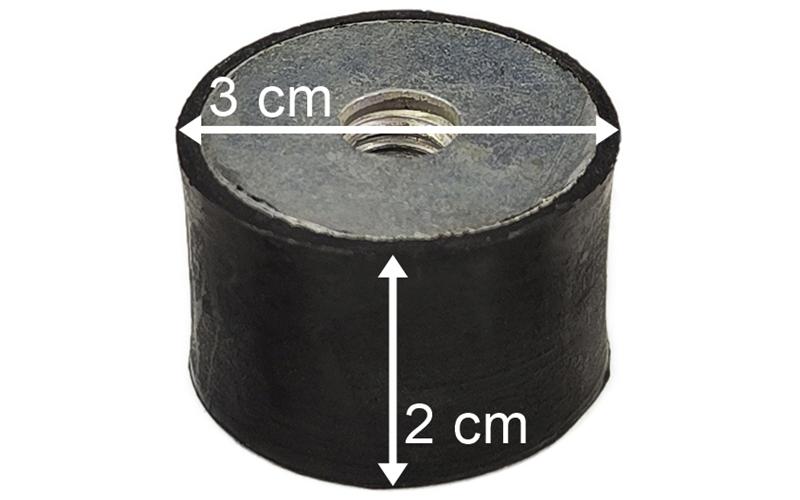 MAN TGX / TGS TG3 Gummi-Metallpuffer M8x6x6 - 30x20