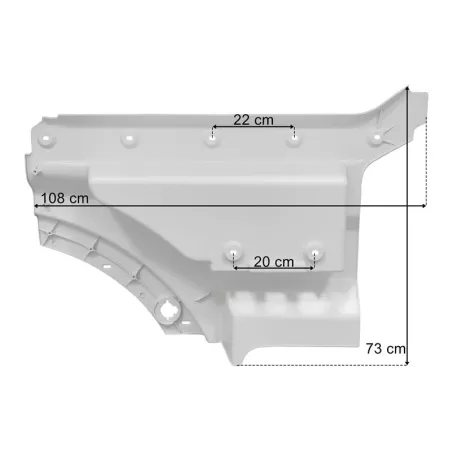 MAN TGX / TGM TG3 (2021-) Oberer Einstiegskasten Links