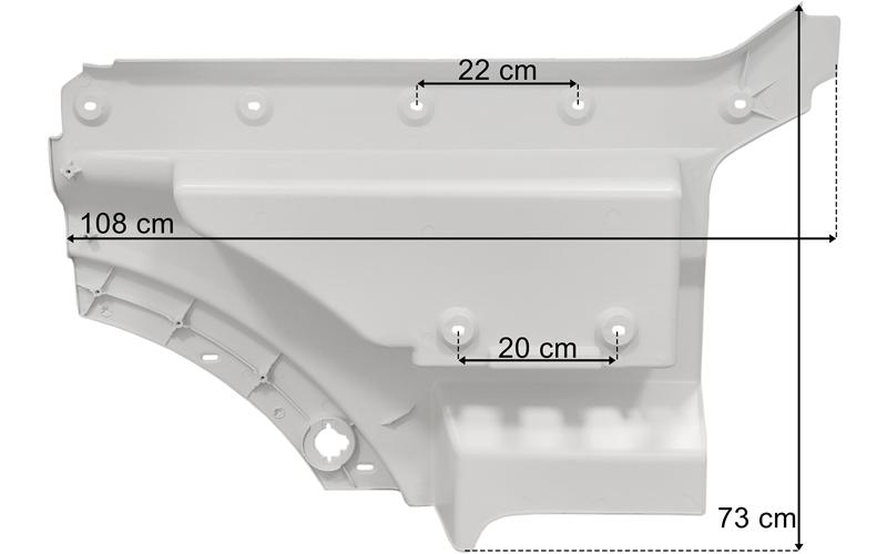 MAN TGX / TGM TG3 (2021-) Upper Step Cover LH