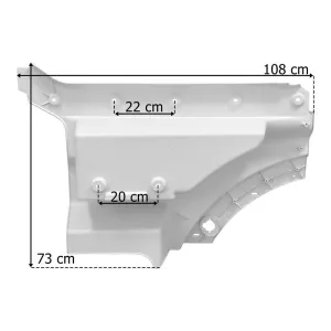 MAN TGX / TGM TG3 (2021-) Cubierta Escalón Superior Derecha