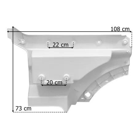 MAN TGX / TGM TG3 (2021-) Cubierta Escalón Superior Derecha