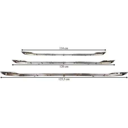 MAN TGX / TG3 (2021-) Lower Grille Trim Chrome Set