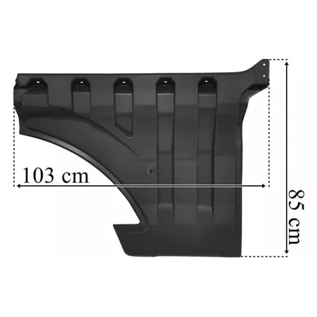 MAN TGX / TG3 (2021-) Extensión de Puerta Izq Gris
