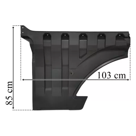 MAN TGX / TG3 (2021-) Extensión de Puerta Dch Gris