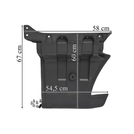 MAN TGS TG3 (2021-) Extensión de Puerta Dch (Gris, con Kit de Montaje)