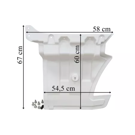 MAN TGS TG3 (2021-) Door Extension RH (With Mounting Kit)