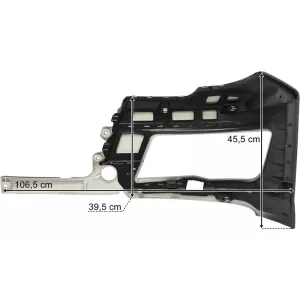 MAN TGS / TG3 (2021-) Headlamp Bezel With Washer RH Grey