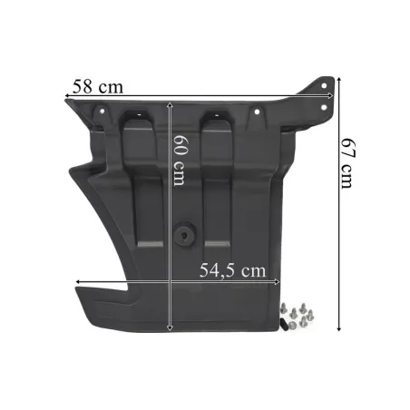 MAN TGS TG3 (2021-) Türverlängerung Links (Grau, Mit Montagesatz)