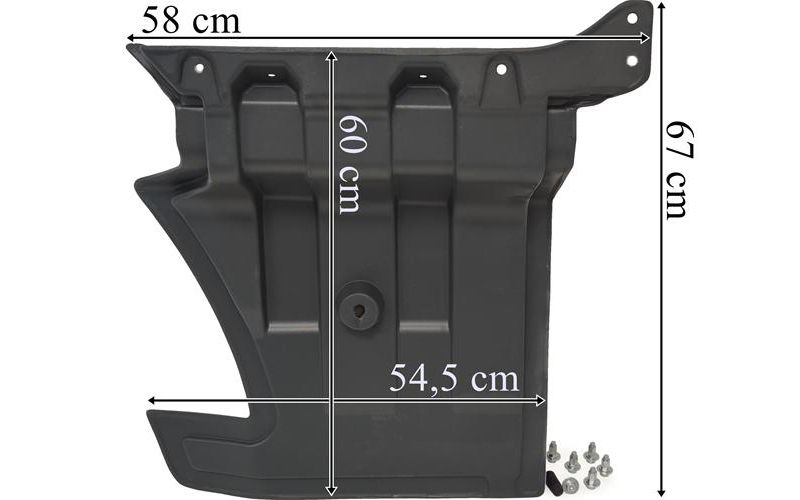 MAN TGS TG3 (2021-) Door Extension LH (Grey, With Mounting Kit)