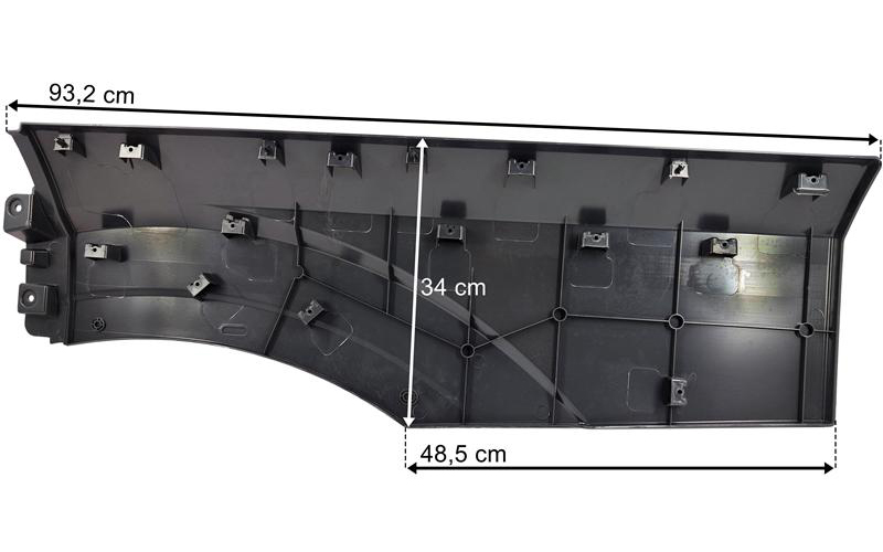 MAN TGS / TG3 (2021-) Extensión de Guardabarros Dch Larga con Agujero