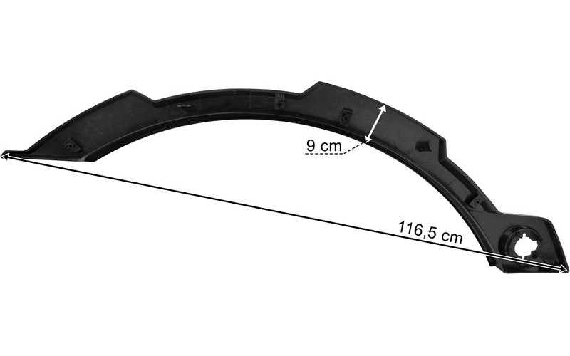 MAN TGS TG3 (2021-) Cab Mudguard Extension Strip LH