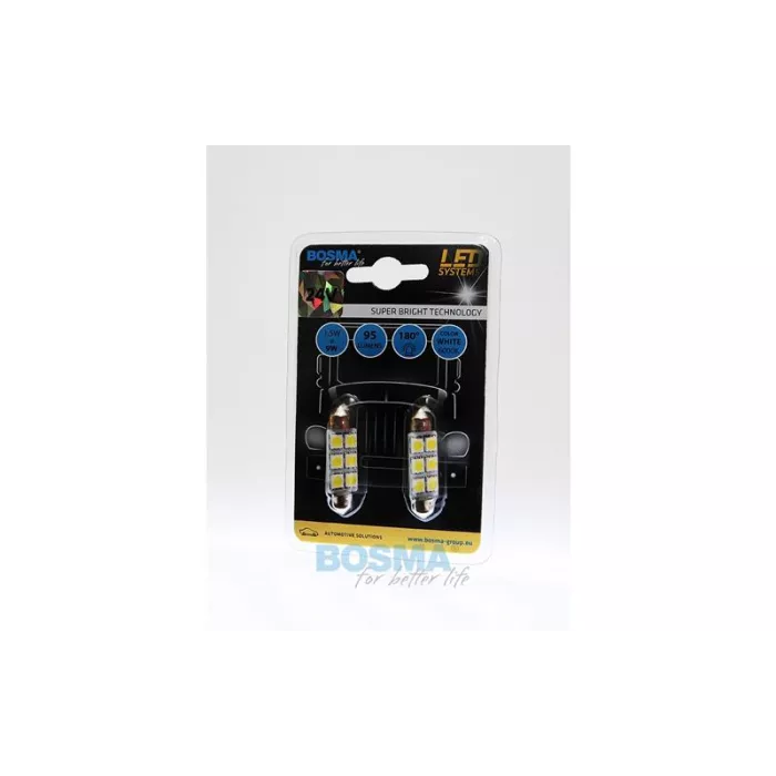 Bosma Bulb 24V 6xLED SMD5050 SV8.5 10x41 6000k White