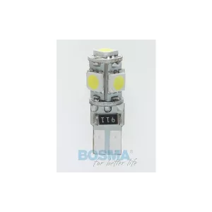 Bosma Bombilla 24V 5xLED SMD5050 T10 6000k Double Polarity CANBUS Blanca (2 Piezas)