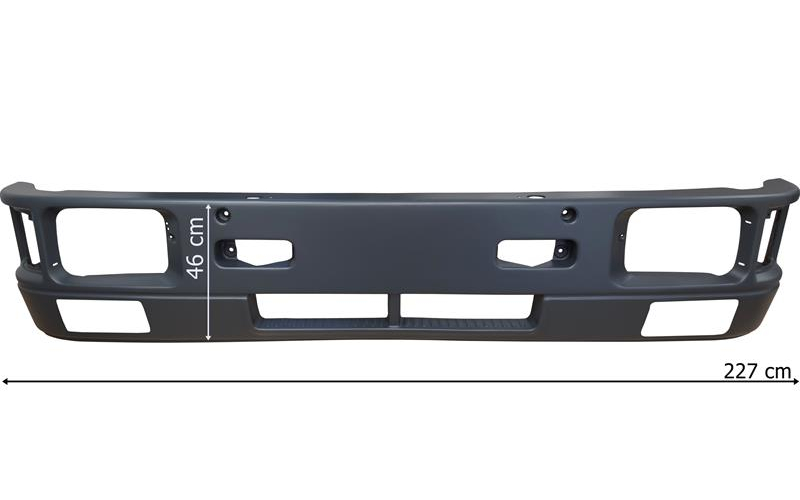 Volvo FL6 / Fl7 (-1996) Front Bumper With Fog Lamp Hole