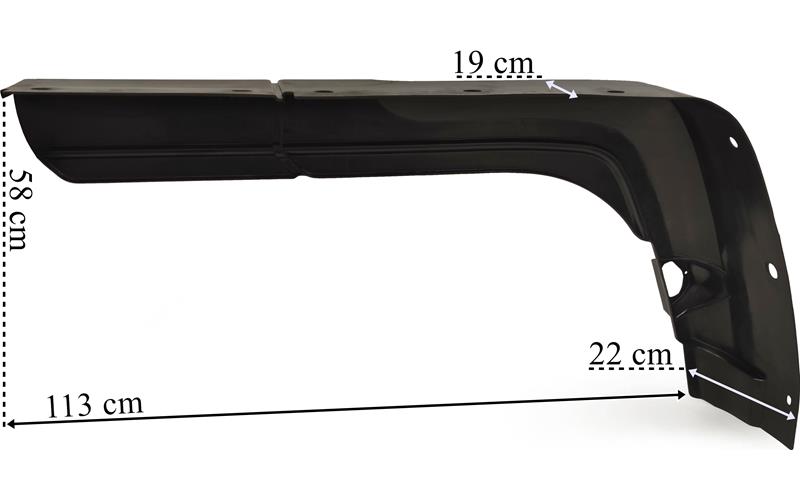 Volvo FL6 (2002-2005) Lange Kabinenkotflügel Links